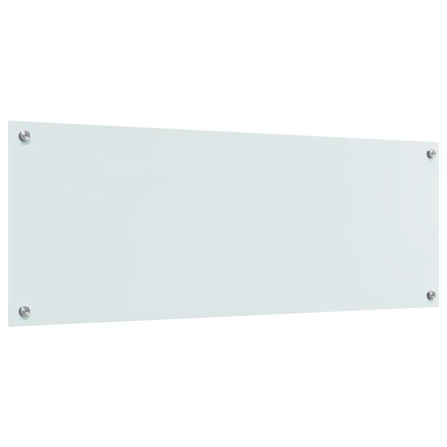 Crédence de cuisine Blanc 110 x 40 cm verre trempé - 4
