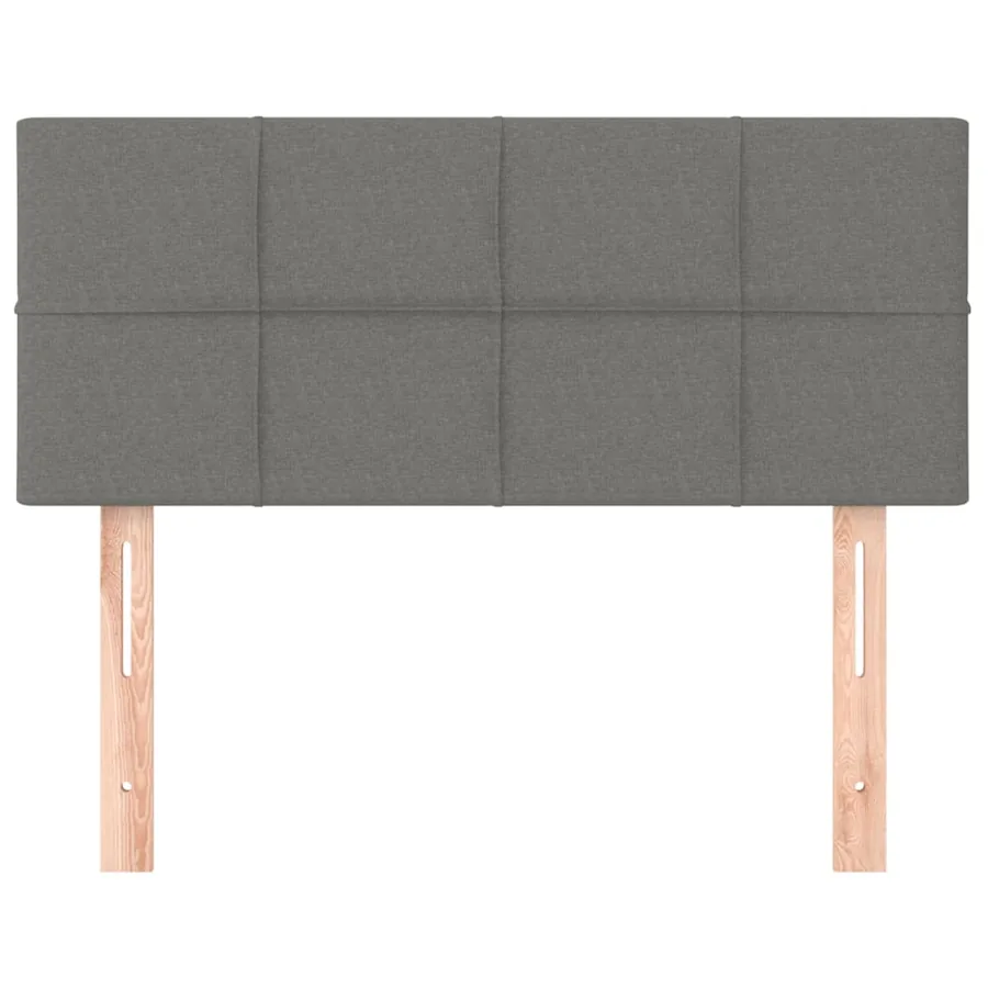 Tête de lit Gris foncé 100x5x78/88 cm Tissu - 3