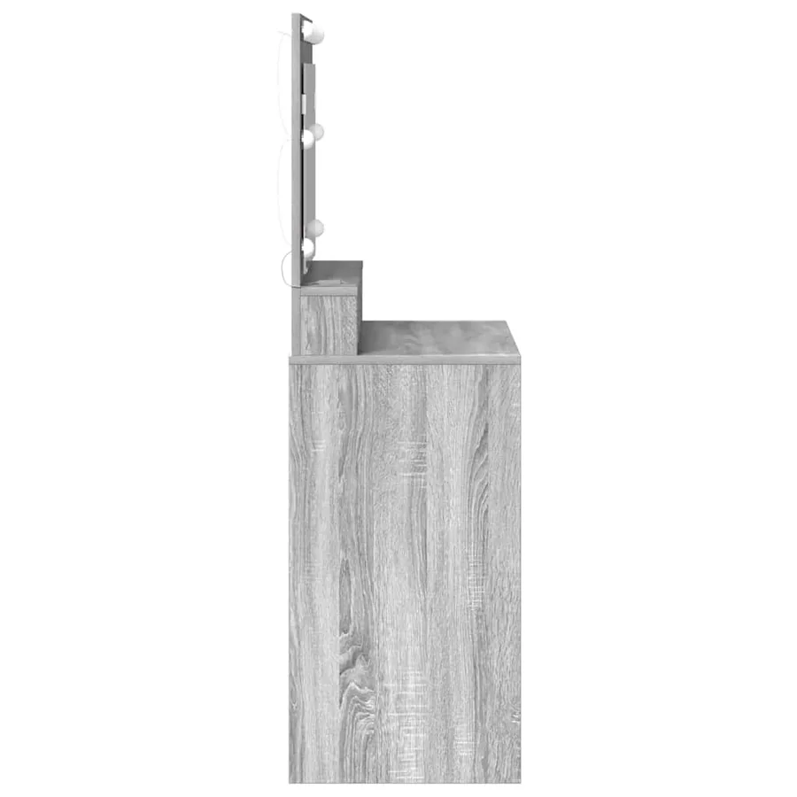 Table de Toilette avec étagère Gris Sonoma 78,5 x 41 x 135 cm - 5