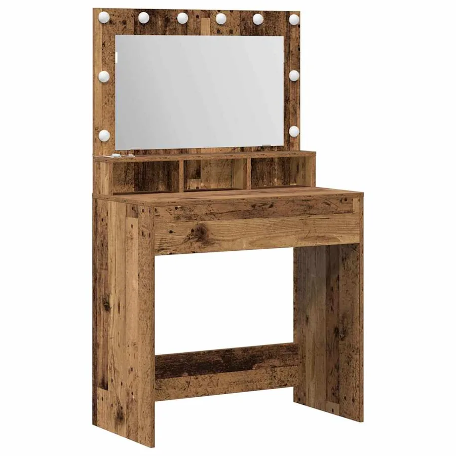 Table de Toilette avec étagère Bois ancien 75,5 x 41 x 135 cm - 2
