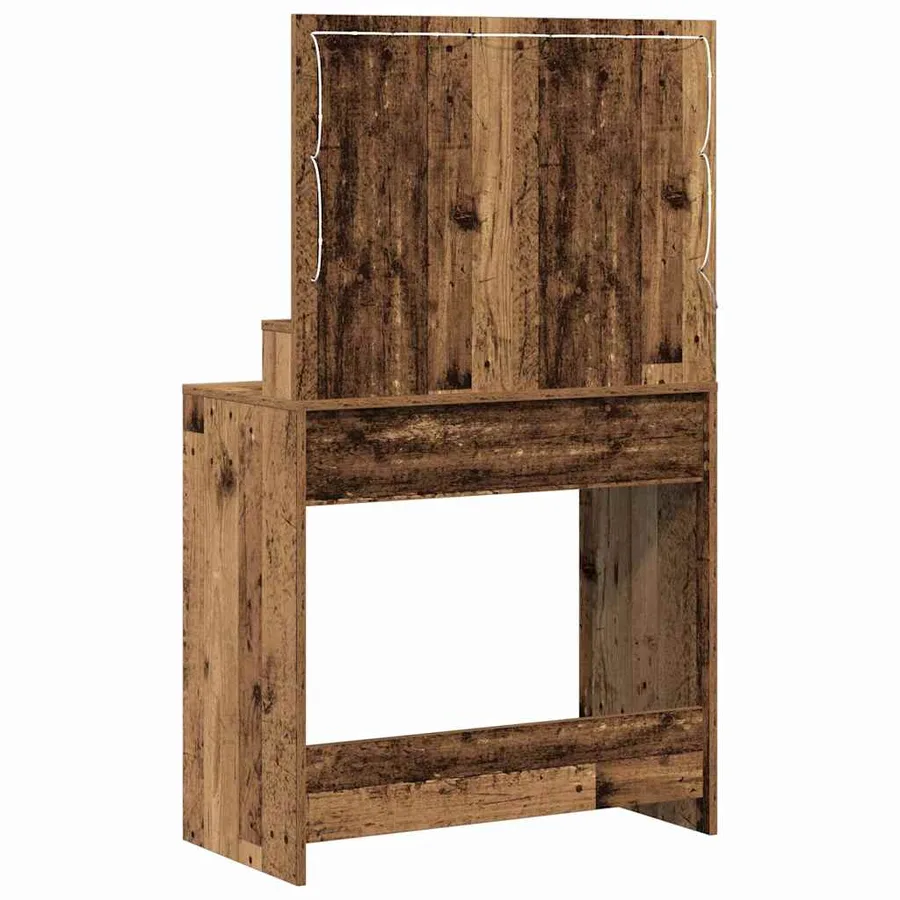 Table de Toilette avec étagère Bois ancien 75,5 x 41 x 135 cm - 6