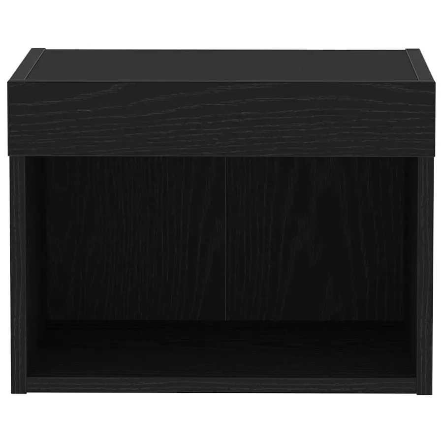 Ensemble meuble TV Chêne noir 40 x 30 x 30 cm Bois d'ingénierie - 6