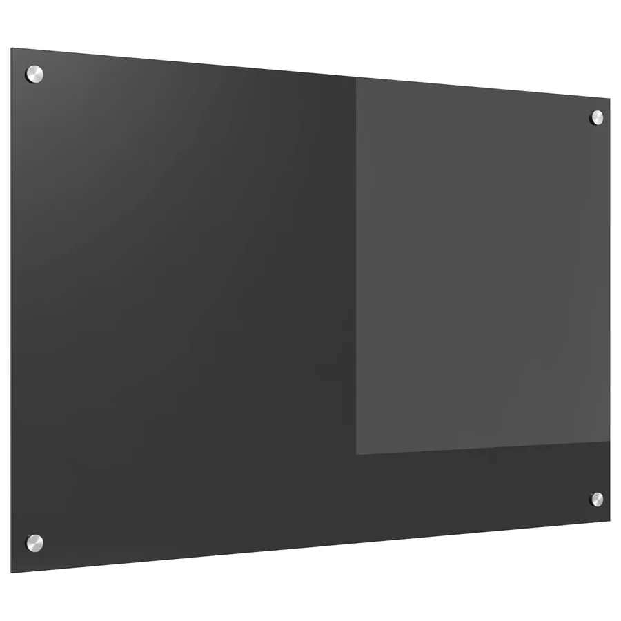 Crédence de cuisine Gris foncé 90 x 60 cm verre trempé