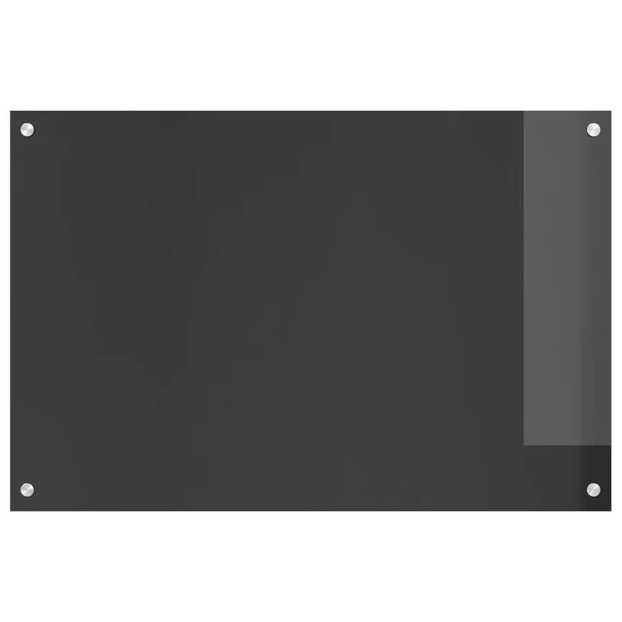 Crédence de cuisine Gris foncé 90 x 60 cm verre trempé - 2