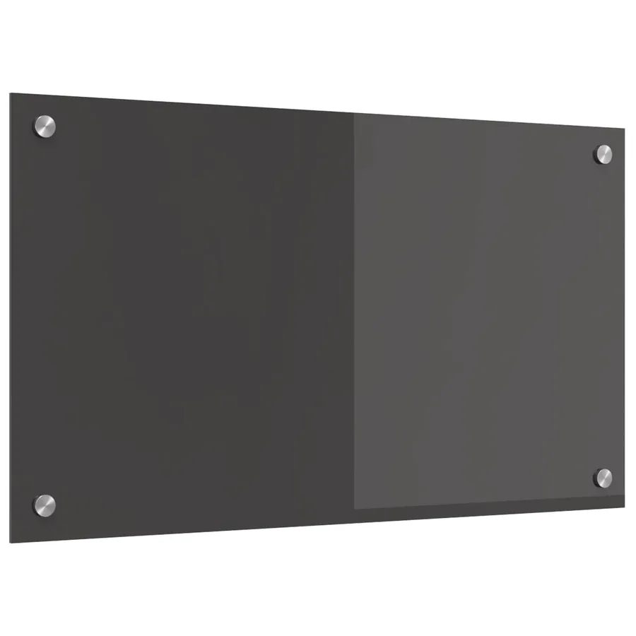 Crédence de cuisine Gris foncé 70 x 40 cm verre trempé