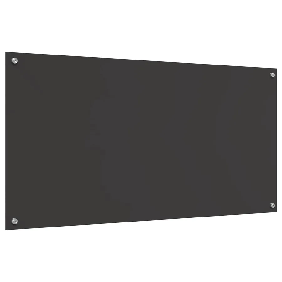 Crédence de cuisine Gris foncé 120 x 60 cm verre trempé - 4