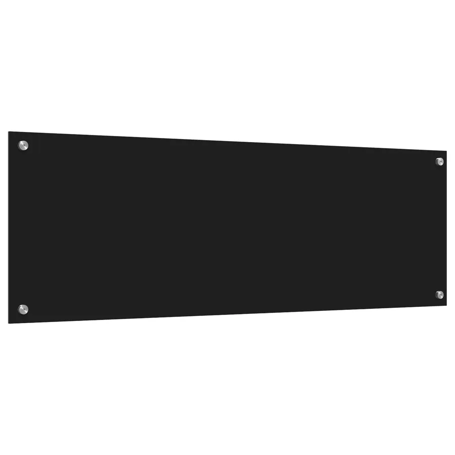 Crédence de cuisine Noir 120 x 40 cm verre trempé - 4