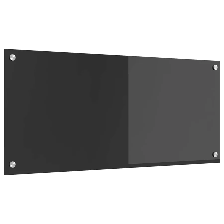 Crédence de cuisine Gris foncé 90 x 40 cm verre trempé