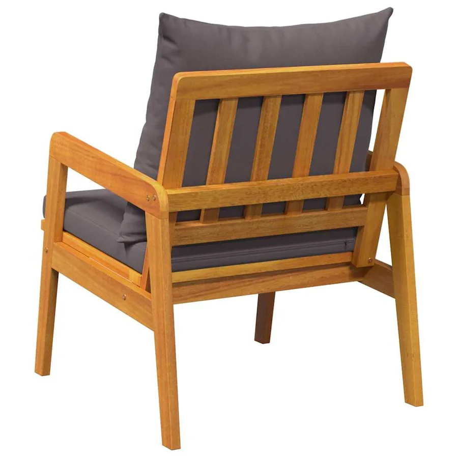 Chaise de jardin 2 Pièce Huile Naturelle 65 x 59,5 x 72 cm - 7