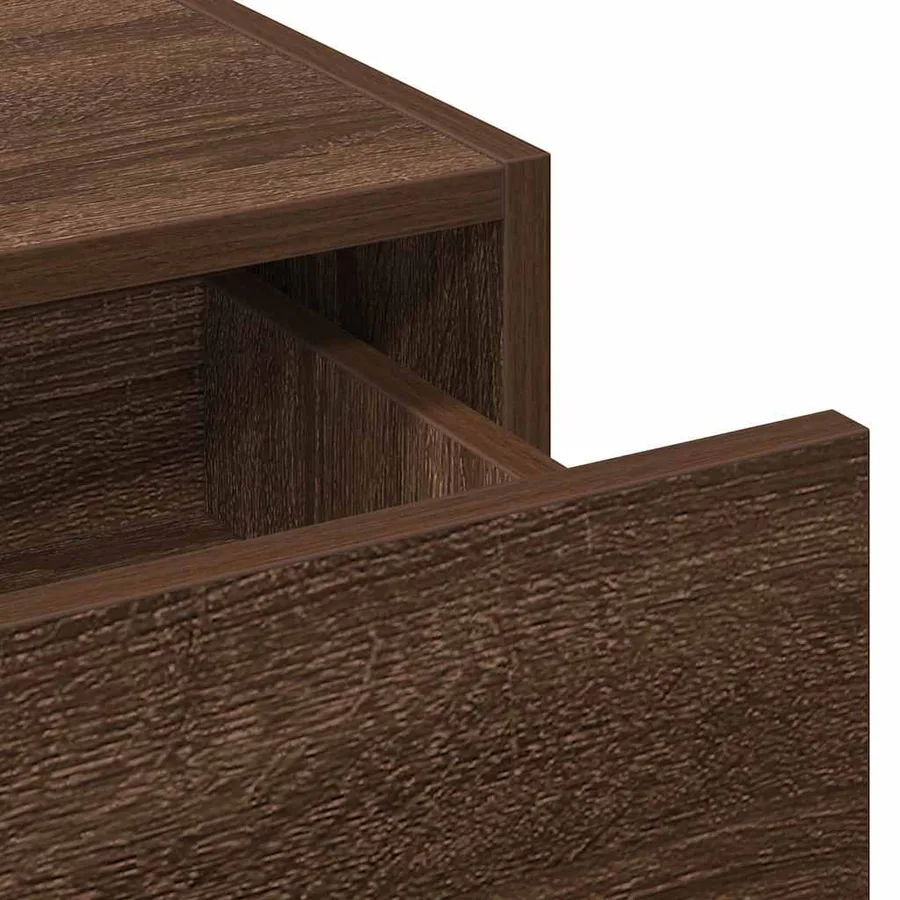 Table de Toilette Marron 60 x 40 x 70 cm Bois d'ingénierie - 9