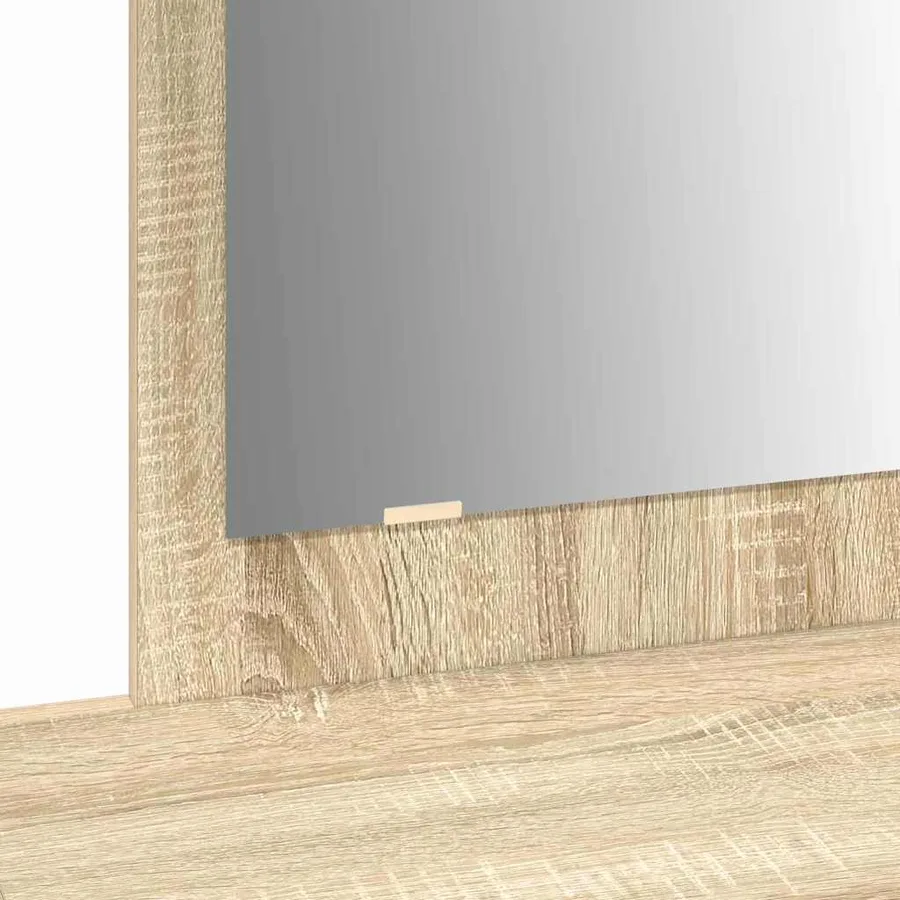 Table de Toilette Marron 100 x 40 x 70 cm Bois d'ingénierie - 8