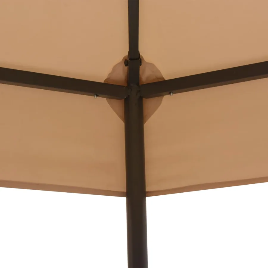 Chapiteau tente de jardin Hexagonal Beige 323 x 265 cm - 3