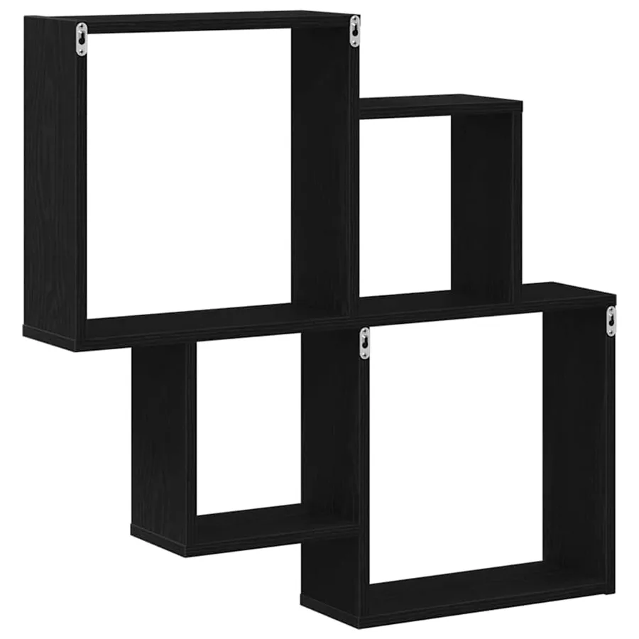 Étagère Murale Chêne noir 80 x 15 x 78,5 cm Bois d'ingénierie - 5