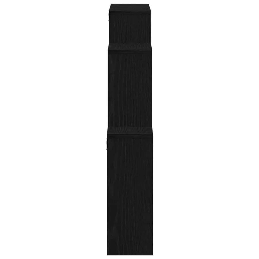 Étagère Murale Chêne noir 80 x 15 x 78,5 cm Bois d'ingénierie - 7