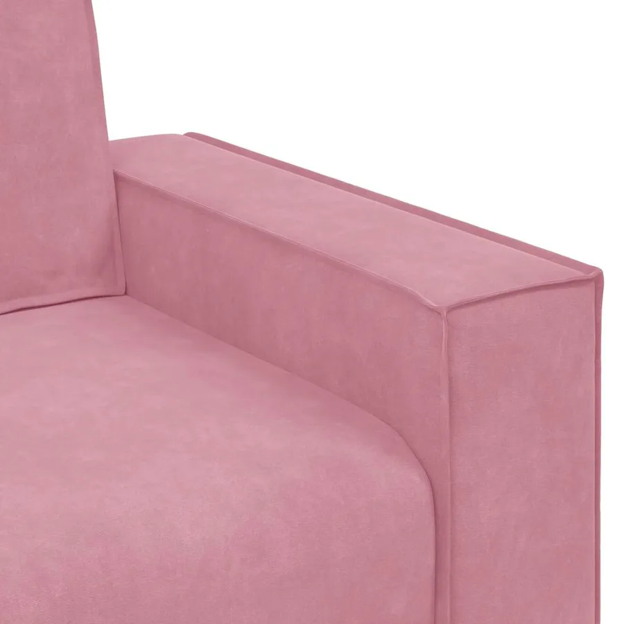 Canapé à 2 places Rose 160x78x84 cm Velours - 7