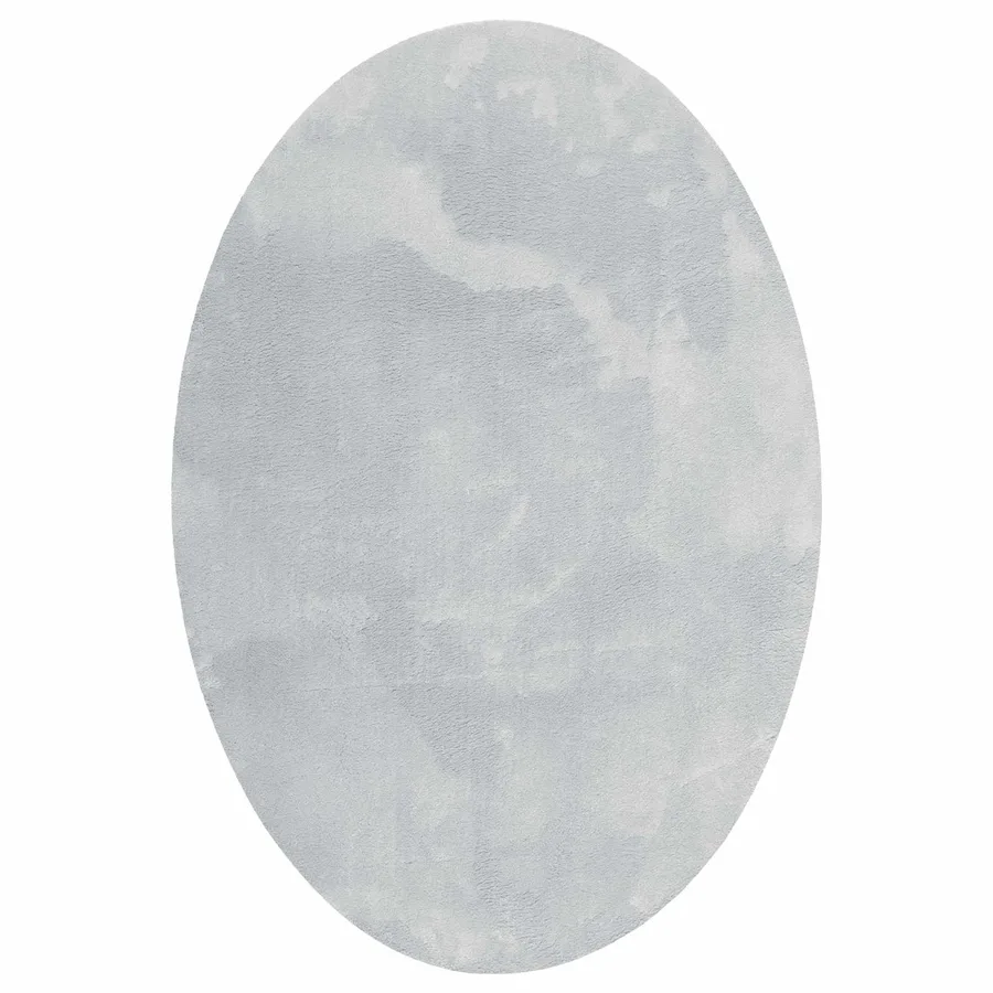 Tapis de surface ovale HUARTE Gris 140 x 200 cm 100% Polyester - 2