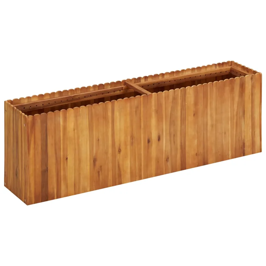 Lit surélevé de jardin 150x30x50 cm Bois massif d'acacia