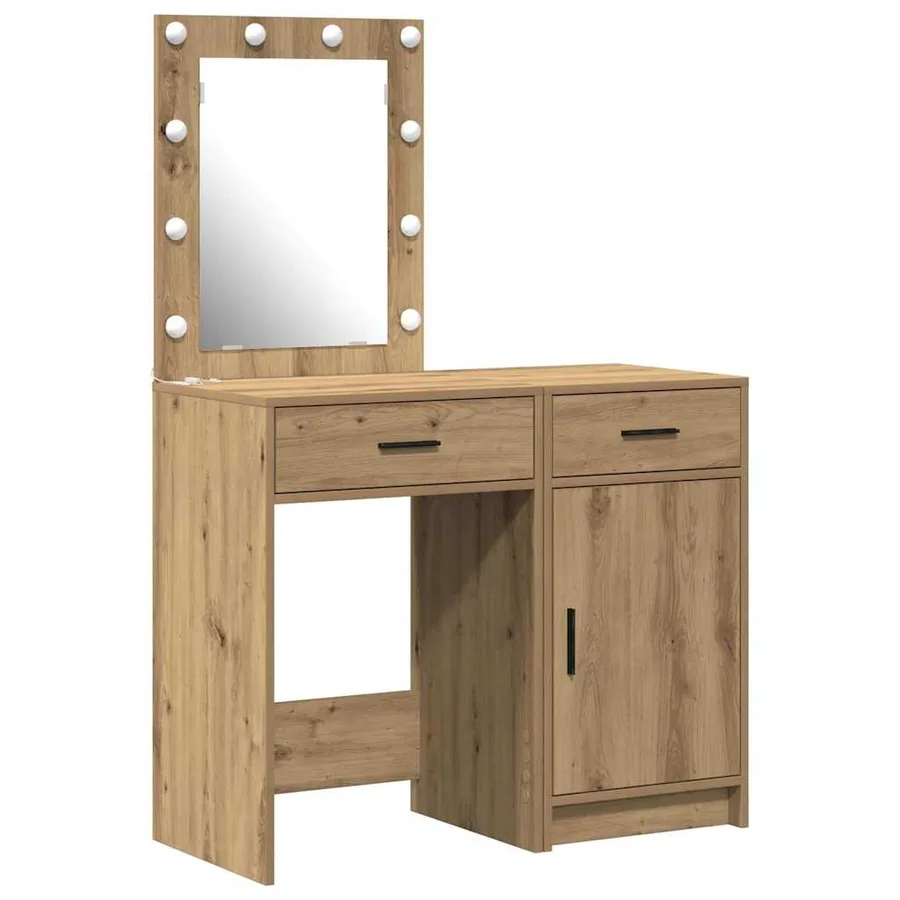 Table de Toilette 2 pcs Marron 50 x 41 x 135 cm - 2