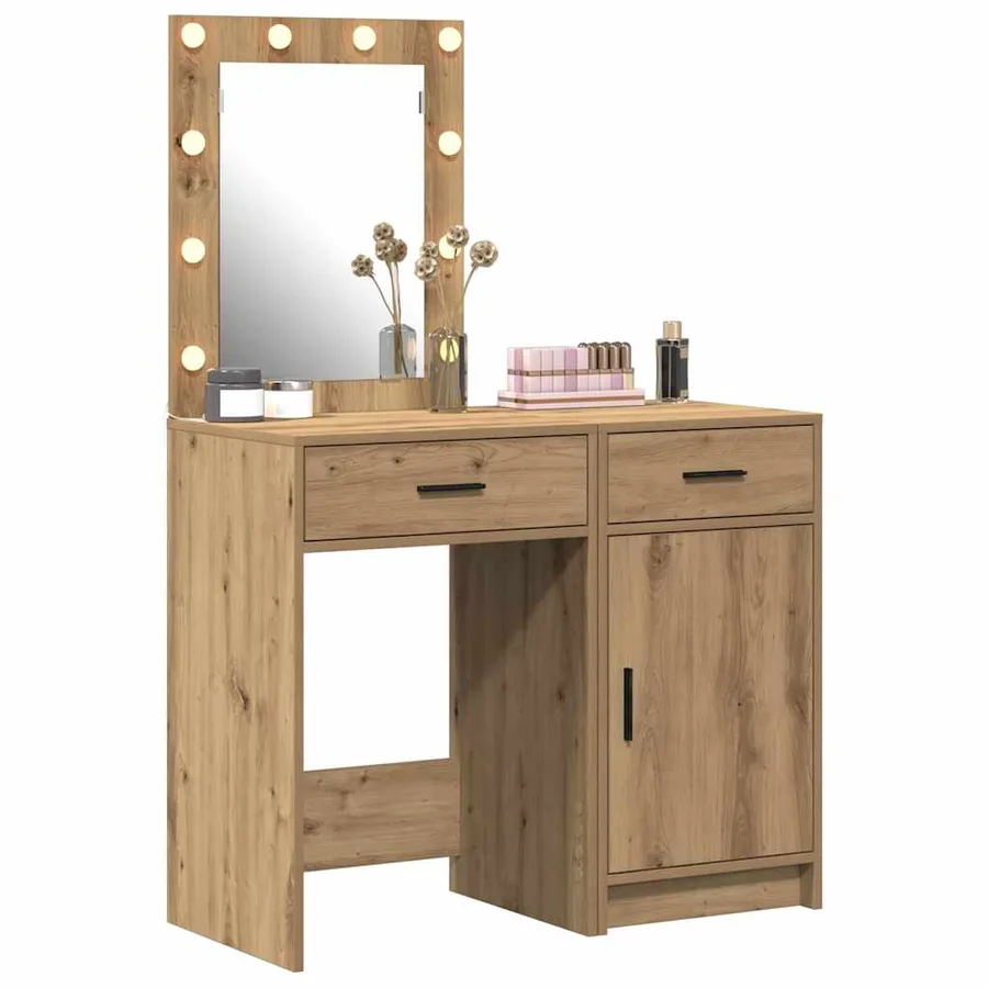 Table de Toilette 2 pcs Marron 50 x 41 x 135 cm - 3