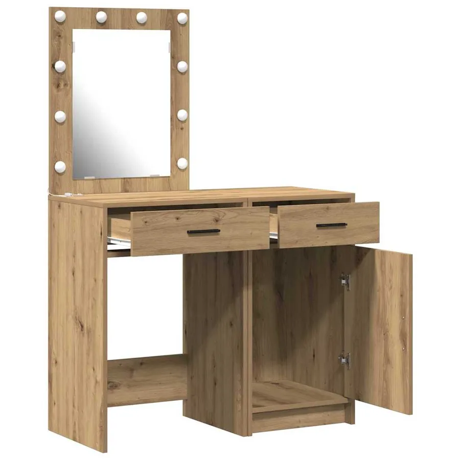 Table de Toilette 2 pcs Marron 50 x 41 x 135 cm - 6