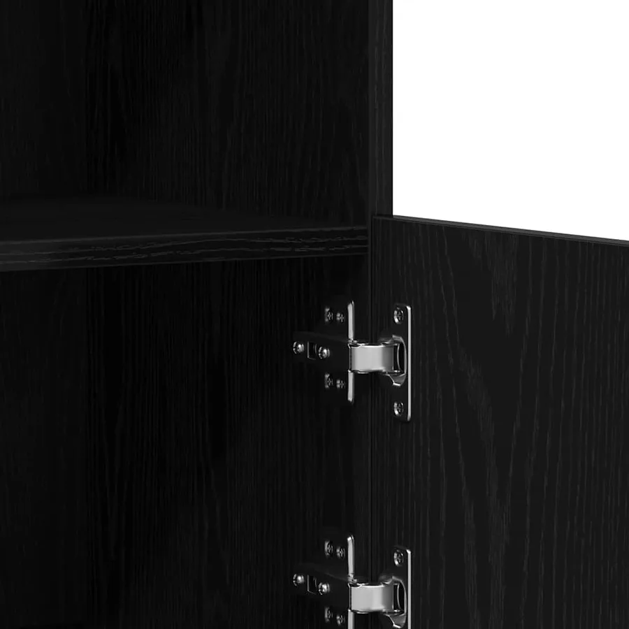 Buffet LED Noir 81 x 37 x 66,5 cm Bois d'ingénierie - 10