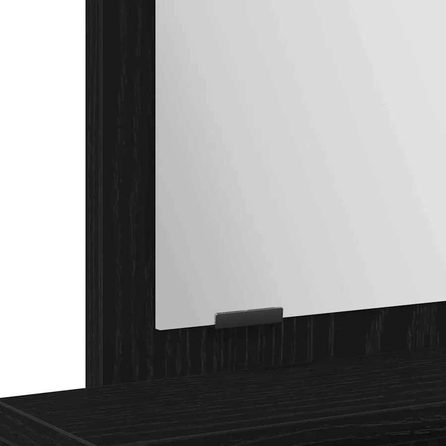 Table de Toilette Chêne noir 50 x 41 x 140 cm Bois d'ingénierie - 10
