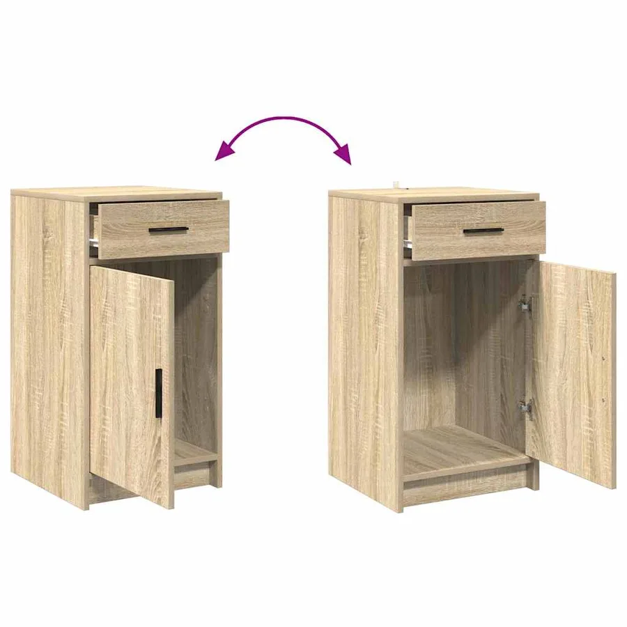Table de Toilette avec tiroir 2 pcs Marron 50 x 41 x 135 cm - 13