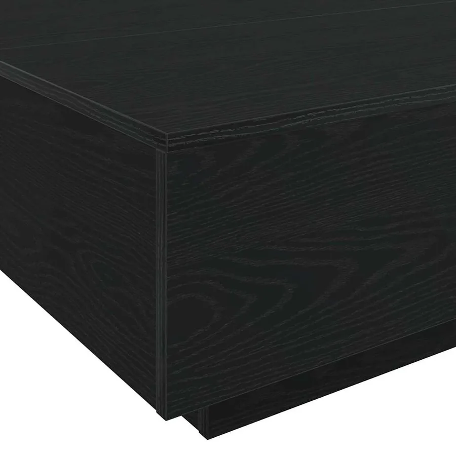Table basse Chêne noir 85 x 55 x 31 cm Bois d'ingénierie - 9