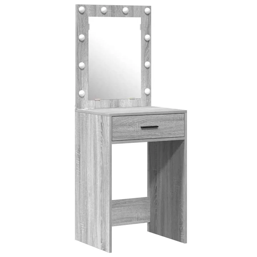 Table de Toilette Gris 50 x 41 x 135 cm Bois d'ingénierie - 5