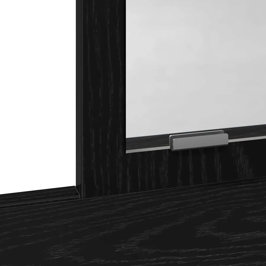 Table de Toilette Chêne noir 79 x 41 x 140 cm Bois d'ingénierie - 8
