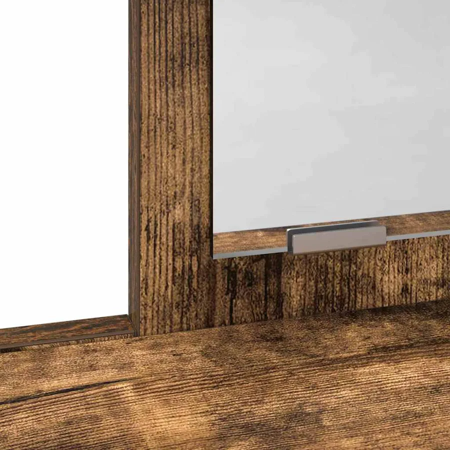 Table de Toilette Chêne fumé 79 x 41 x 140 cm Bois d'ingénierie - 10
