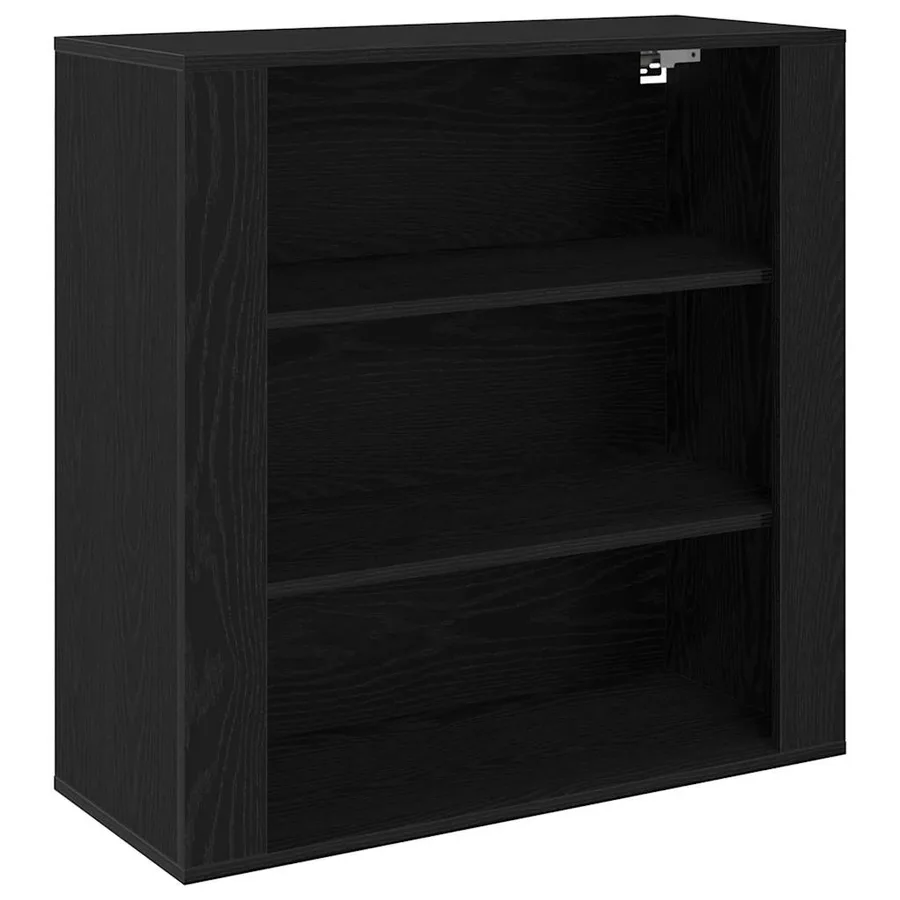 Meuble mural Chêne noir 80 x 33 x 80 cm Bois d'ingénierie - 2