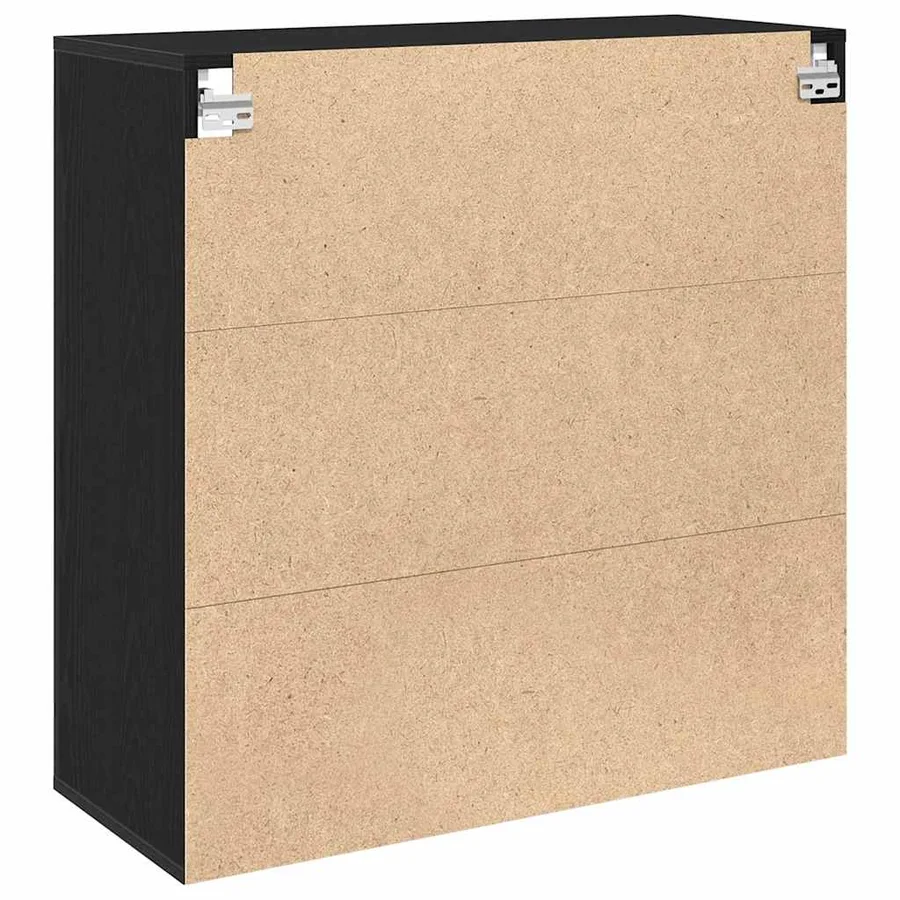 Meuble mural Chêne noir 80 x 33 x 80 cm Bois d'ingénierie - 5