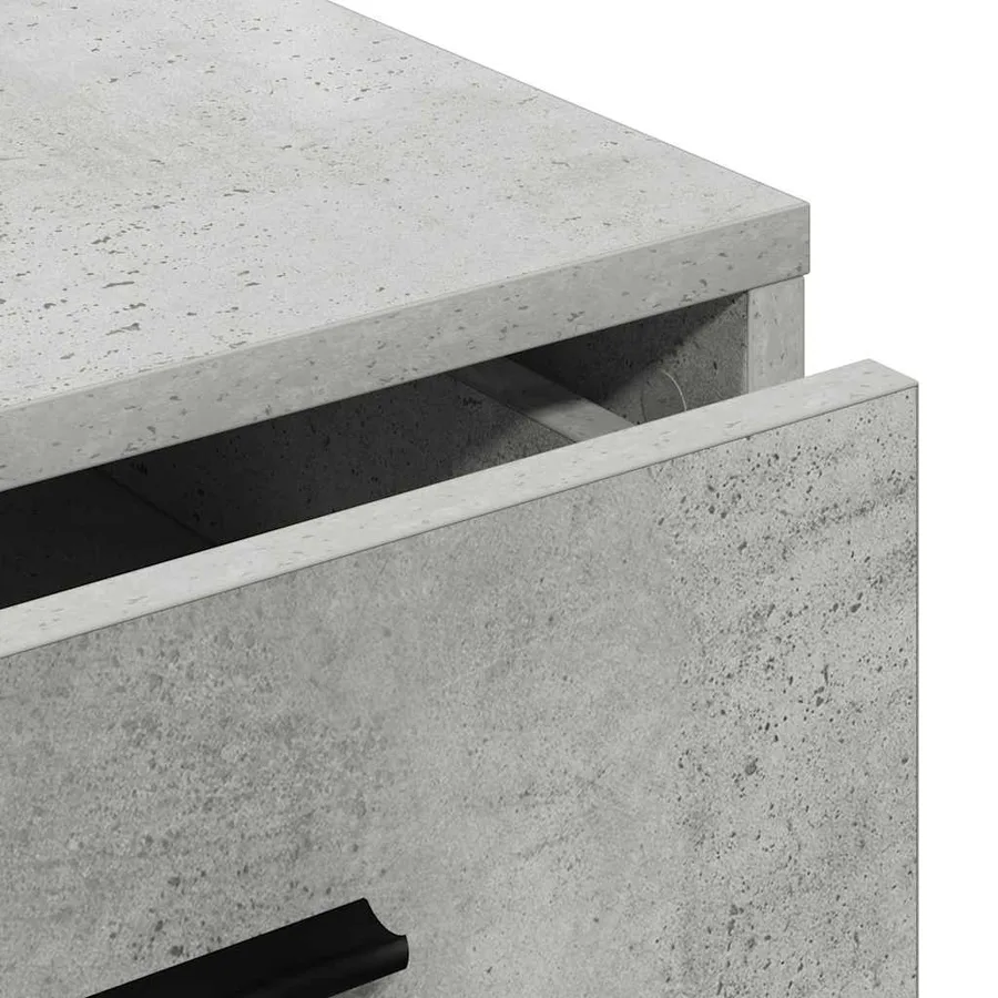Buffet avec tiroir Gris béton 40 x 41 x 75 cm Bois d'ingénierie - 8
