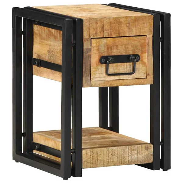 Cabinet de chevet Marron 30 x 30 x 40 cm Bois de mangue massif