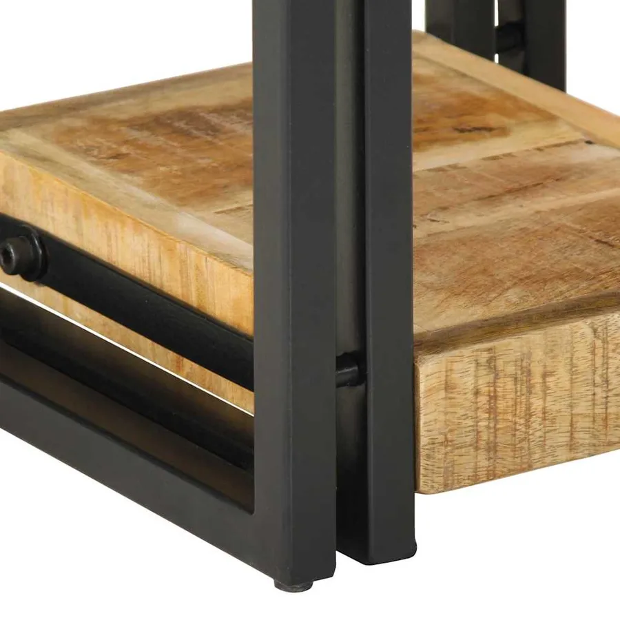 Cabinet de chevet Marron 30 x 30 x 40 cm Bois de mangue massif - 10