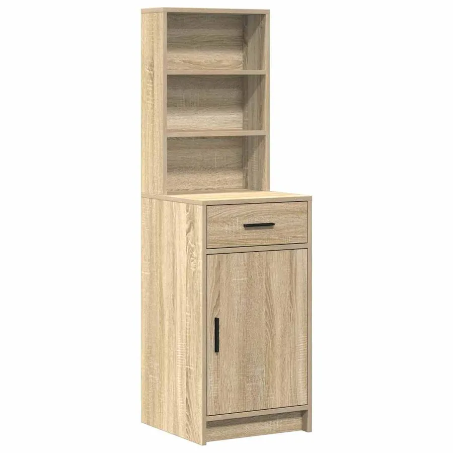 Table de Toilette avec tiroir 2 pcs Marron Bois d'ingénierie - 6