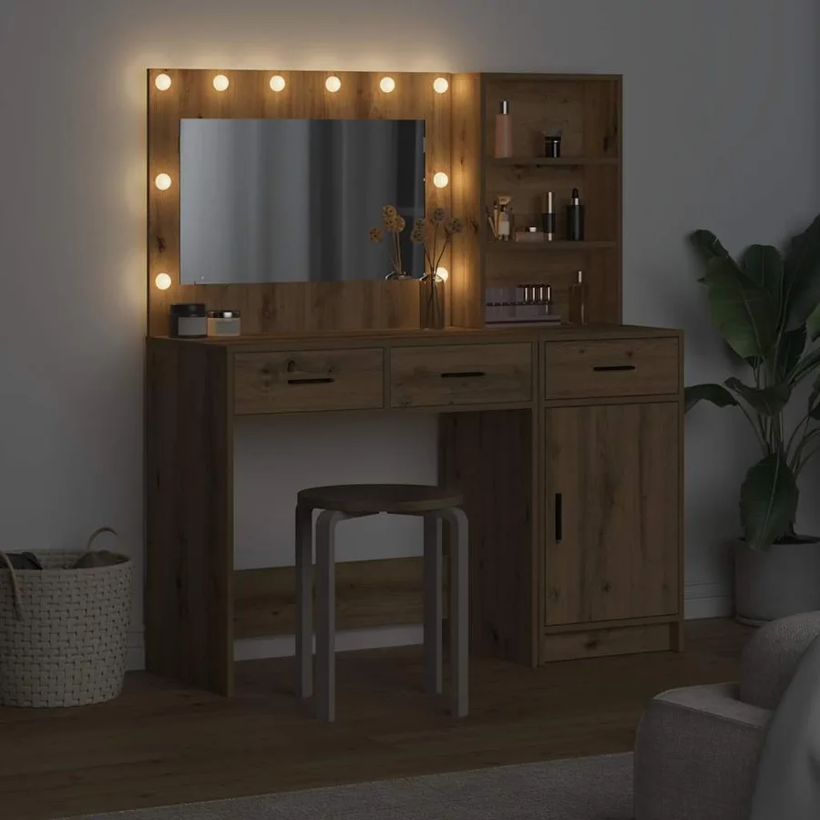 Table de Toilette 2 pcs Marron 78,5 x 41 x 135 cm - 4