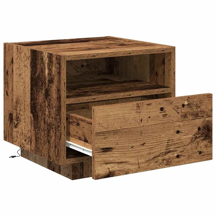 Cabinet de chevet Bois ancien 40 x 39 x 37 cm Bois d'ingénierie - 5