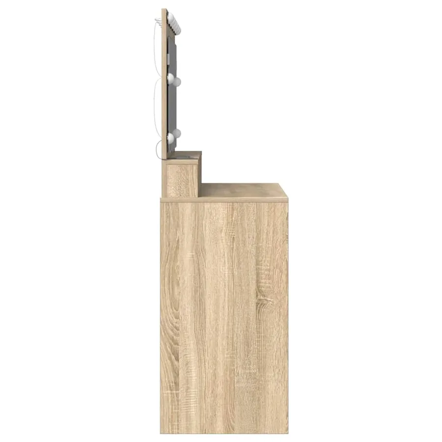 Table de Toilette avec étagère Chêne Sonoma 100 x 41 x 135 cm - 5