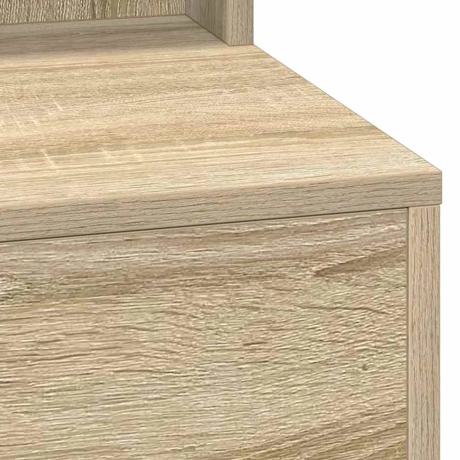 Table de Toilette avec étagère Chêne Sonoma 100 x 41 x 135 cm - 7