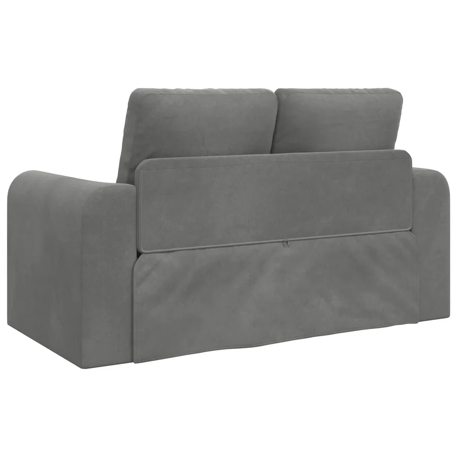 Canapé-Lit Gris foncé 148 x 71 x 83 cm Velours - 7