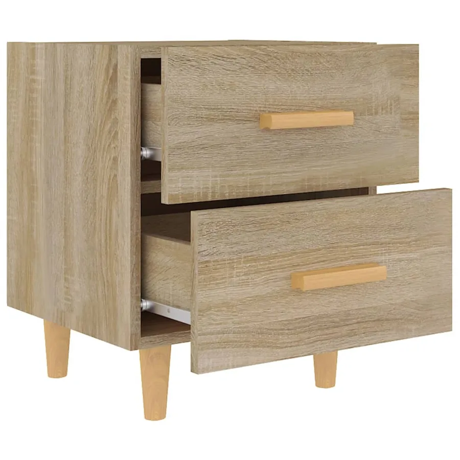 Tables de chevet 2 pcs Chêne sonoma 40x35x47,5 cm - 5