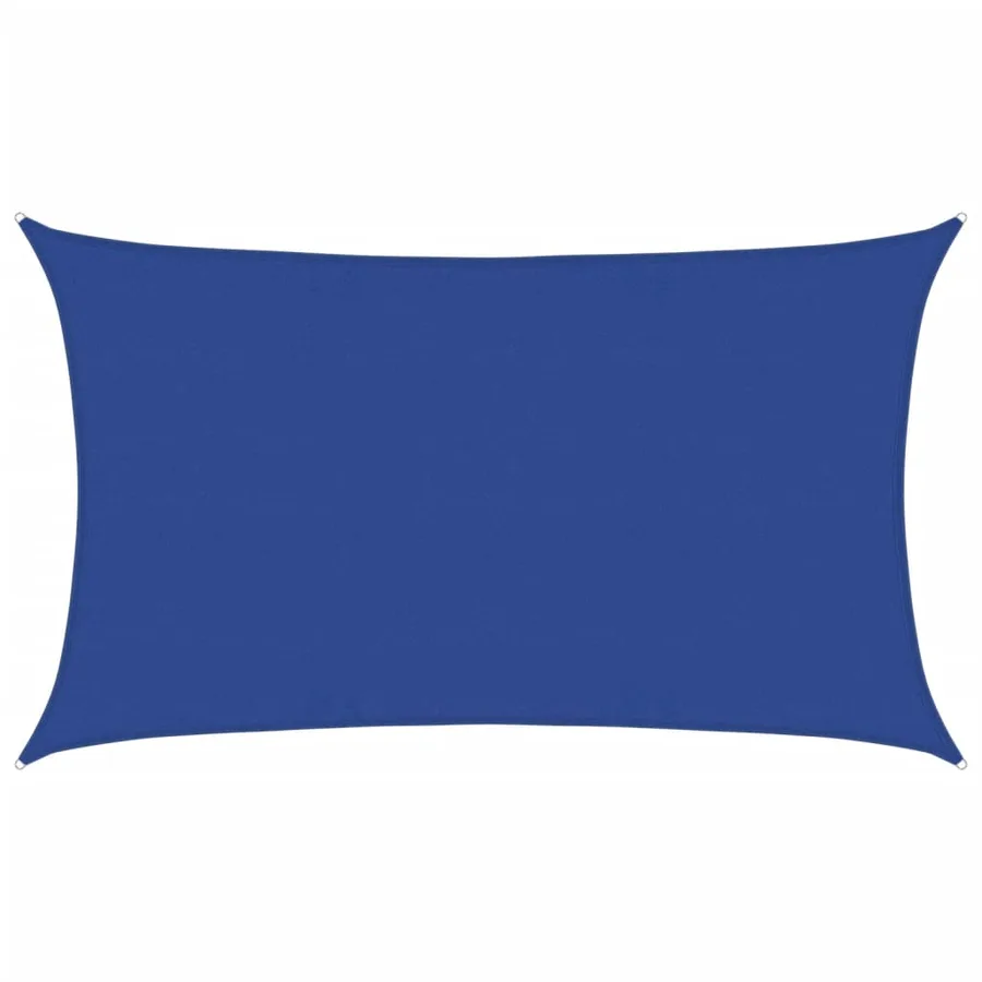 Voile d'ombrage 160 g/m² rectangulaire bleu 5x8 m PEHD - 2
