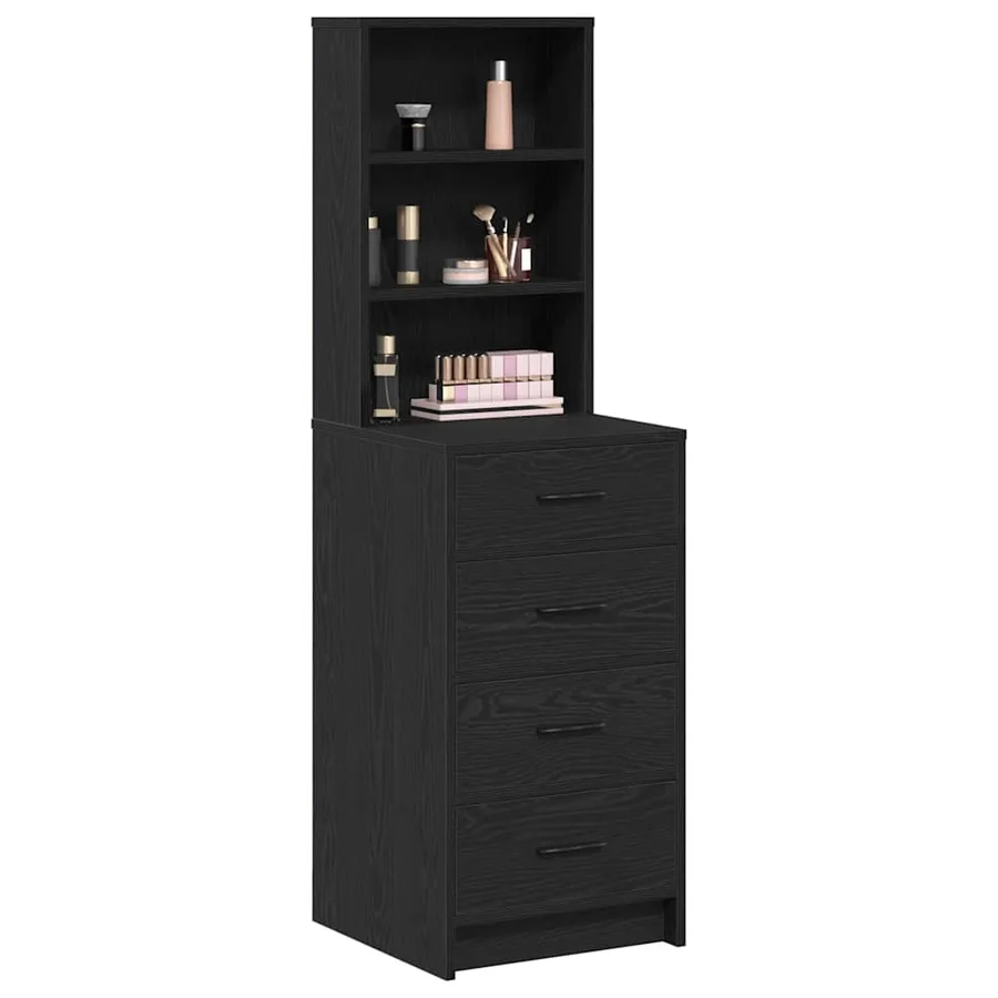 Haut Armoire Chêne noir 40 x 41 x 135 cm Bois d'ingénierie - 3