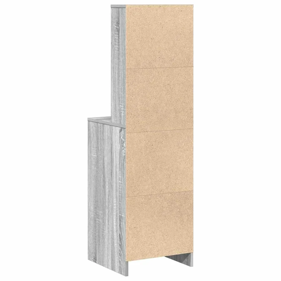 Haut Armoire Sonoma gris 40 x 41 x 135 cm Bois d'ingénierie - 9