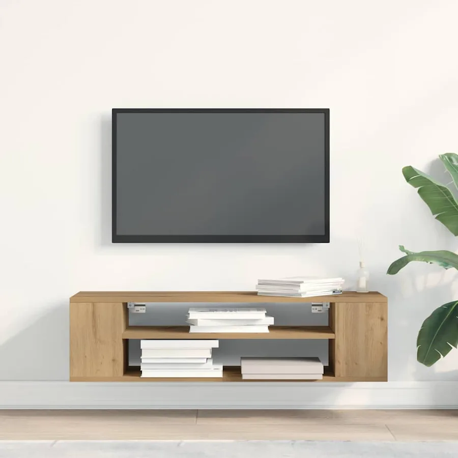 Meuble TV 100 x 30 x 26,5 cm artisian oak Bois d'ingénierie - 4
