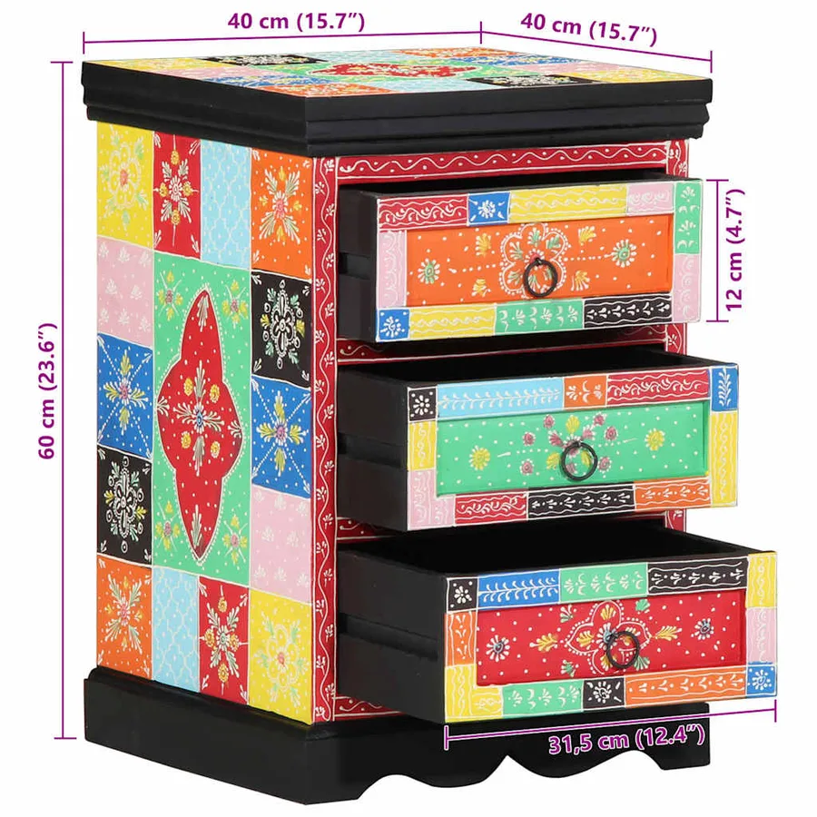 Armoire à tiroirs Multicolore 40 x 40 x 60 cm - 11