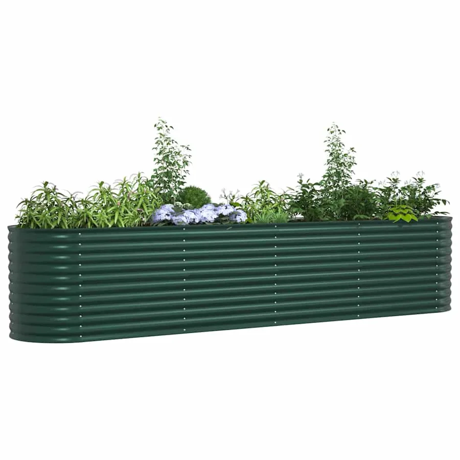 Lit surélevé Vert 400 x 80 x 81 cm Acier - 3