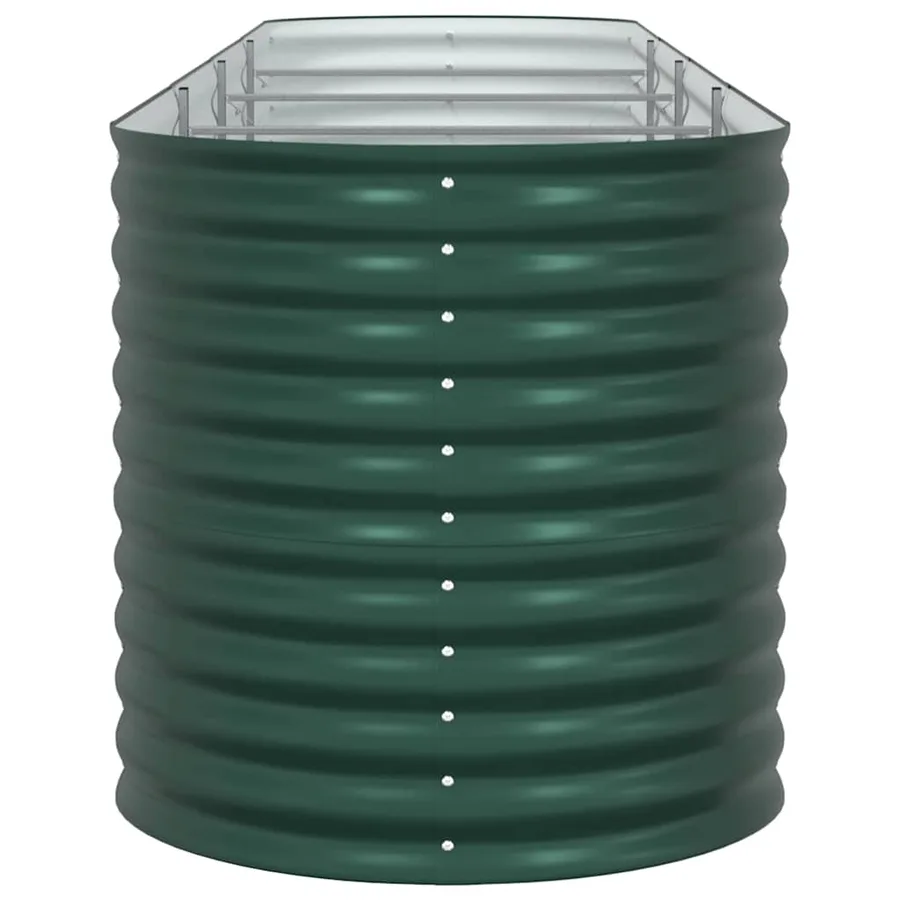 Lit surélevé Vert 400 x 80 x 81 cm Acier - 7